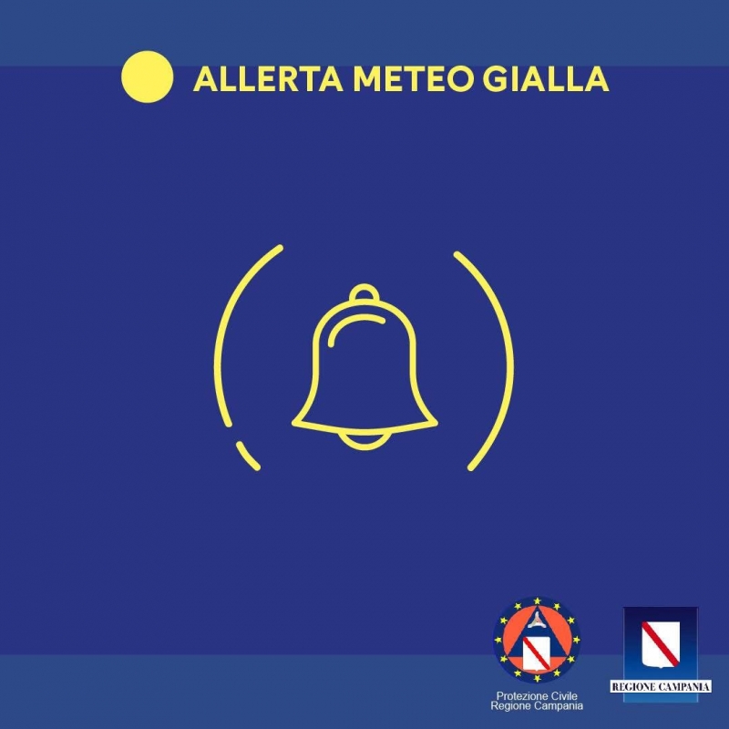 Allerta meteo gialla per temporali 